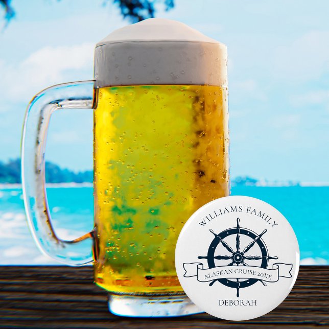 Anpassningsbar Family Cruise Frakt Wheel Nautical  Flasköppnare (Skapare uppladdad)