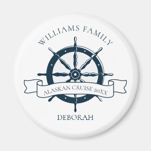 Anpassningsbar Family Cruise Frakt Wheel Nautical  Magnet