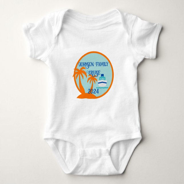 Anpassningsbar Family Cruise T Shirt (Framsida)