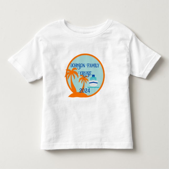 Anpassningsbar Family Cruise T Shirt (Framsida)