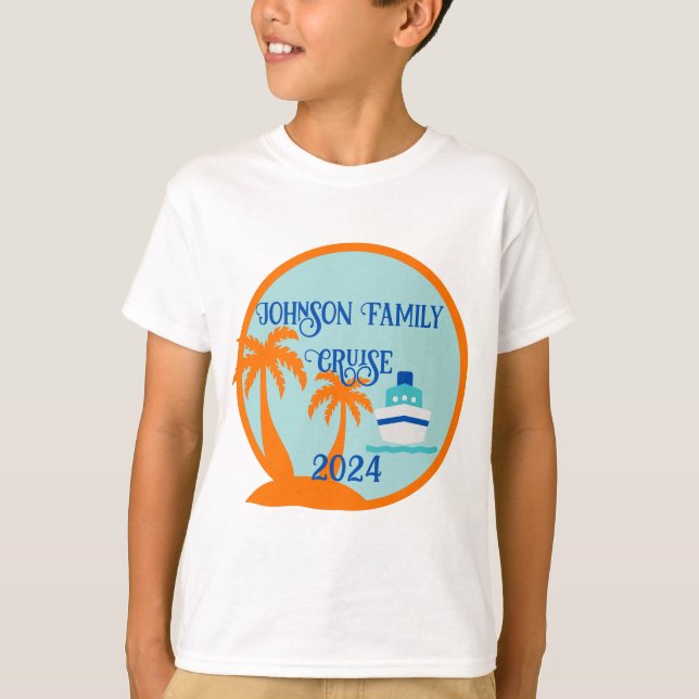 Anpassningsbar Family Cruise T Shirt (Framsida)