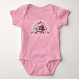 Anpassningsbar Family Friends Group Ski Resa Skis T Shirt