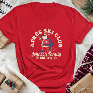 Anpassningsbar Family Friends Group Ski Resa Snowb T Shirt