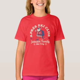 Anpassningsbar Family Friends Group Ski Resa Snowb T Shirt