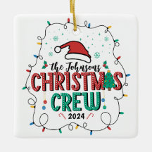 Anpassningsbar Family julbesättningsgrupp som matc