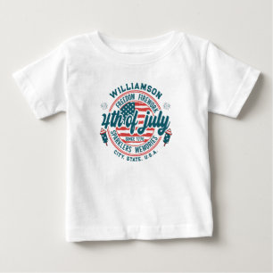 Anpassningsbar Family Namn City State Location 4:e T Shirt