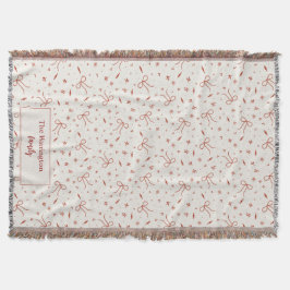 Anpassningsbar Family Namn Festive Coquette Filt