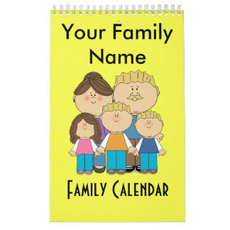 Anpassningsbar Family Namn Kalender