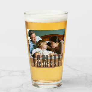 Anpassningsbar Family Namn och Photo Glaskopp