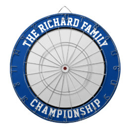 Anpassningsbar Family Namn Personlig Blue Dartboar Darttavla