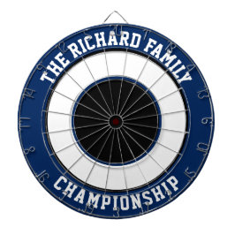 Anpassningsbar Family Namn Personlig Blue Dartboar Darttavla
