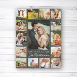 Anpassningsbar Family Namn Photo Collage Modern Gi Fleecefilt<br><div class="desc">Den här vackra,  personlig moderna familjen Keepsaké grått fleece filet är ett trendig Instagram-fotokollage med ditt personliga budskap och familjen namn i elfenben. Perfekt att minnas dessa speciella dagar som ett bröllop,  ett barns födelse eller familjeåterförening samt en underbar helgdag- eller julklapp till mamma,  pappa eller mor- och farföräldrar.</div>