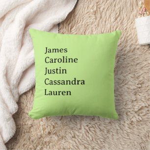 Anpassningsbar Family Namn Pillow Gift för Mamma Kudde