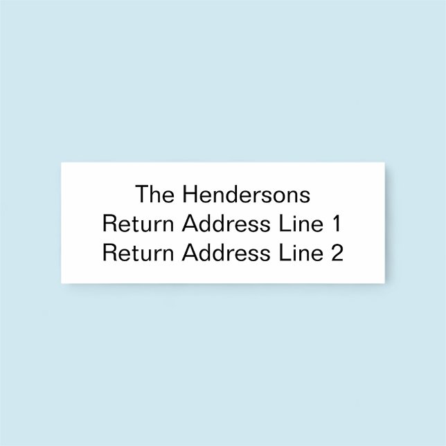 Anpassningsbar Family Namn Returadress Rubber Frim Stämpel (MISOOK Family Name Return Address Rubber Stamp)