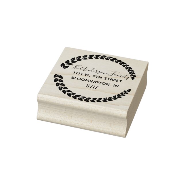 Anpassningsbar Family Namn Returadress Rubber Frim Stämpel (Stämpel)