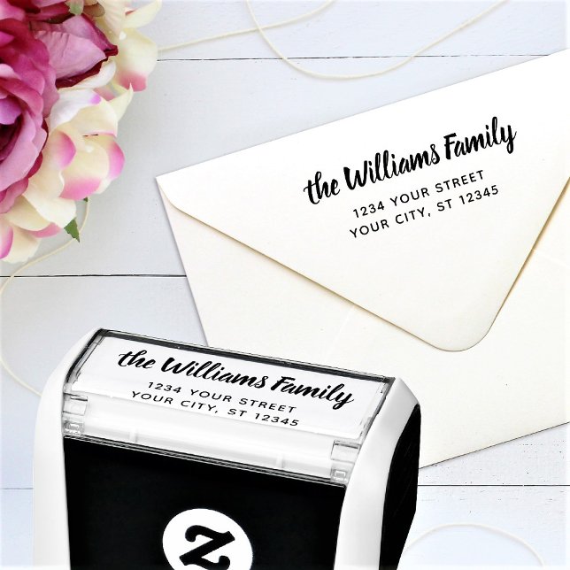 Anpassningsbar Family Namn Returadress Självfärgande Stämpel (Skapare uppladdad)
