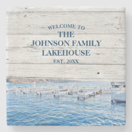 Anpassningsbar Family Namn Sjö House Underlägg