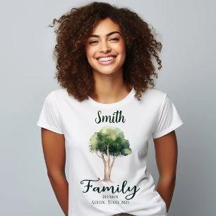 Anpassningsbar Family Nature Träd Reunion T Shirt