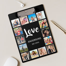 Anpassningsbar Family Photo Collage Personlig Blac