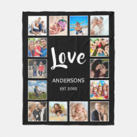 Anpassningsbar Family Photo Collage Personlig Blac