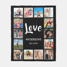 Anpassningsbar Family Photo Collage Personlig Blac