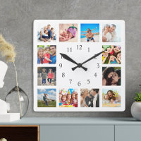 Anpassningsbar Family Photo Collage Personlig Whit