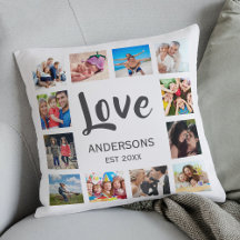 Anpassningsbar Family Photo Collage Personlig Whit