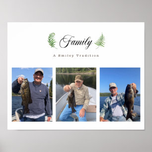 Anpassningsbar Family Photo Collage Poster och skr