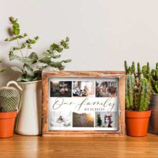 Anpassningsbar Family Photo Collage Poster och skr