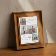 Anpassningsbar Family Photo Collage Poster och skr