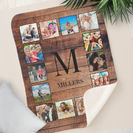 Anpassningsbar Family Photo Collage Reclaim Wood