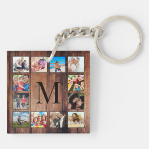 Anpassningsbar Family Photo Collage Reclaim Wood