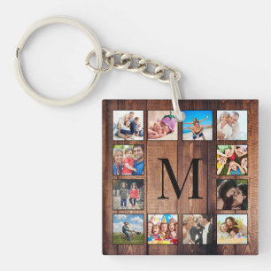 Anpassningsbar Family Photo Collage Reclaim Wood
