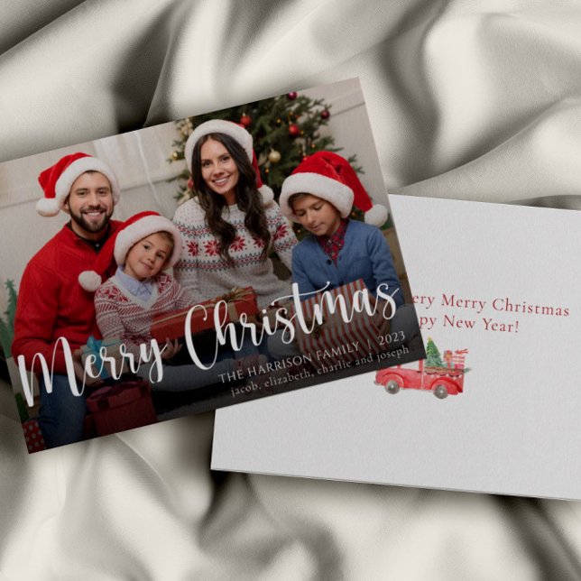 Anpassningsbar Family Photo God jul Helgdag Card Tack Kort (Skapare uppladdad)