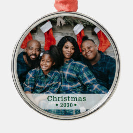 Anpassningsbar Family Photo Helgdag Julgransprydnad Metall