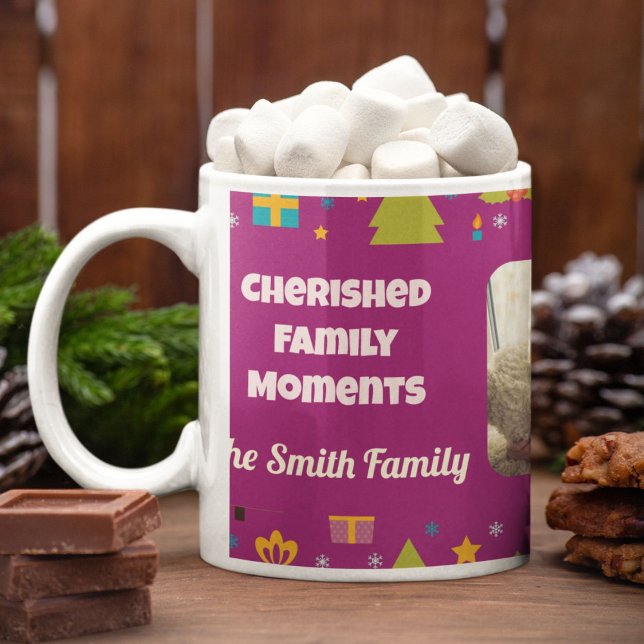 Anpassningsbar Family Photo- julgåvor till dotter Mugg (Custom Family Photo Christmas Gifts for Daughter)