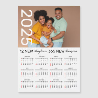 Anpassningsbar Family Photo Namn 2025 Calendar Mag