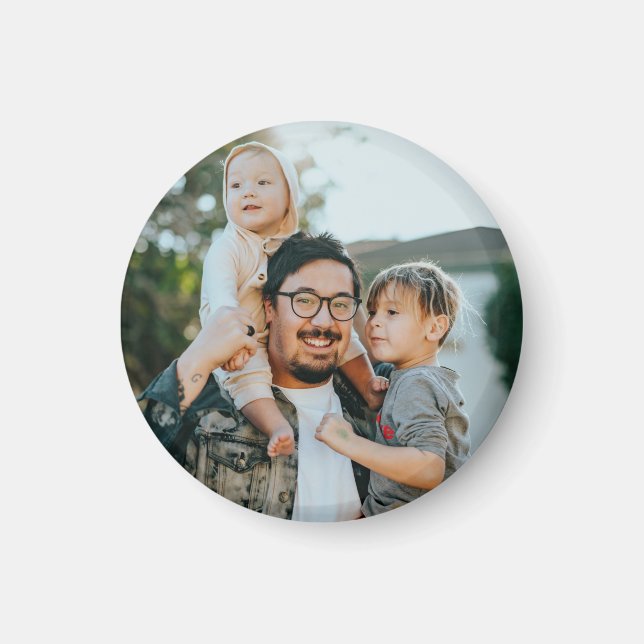Anpassningsbar Family Photo Personlig Magnet (Framsidan)