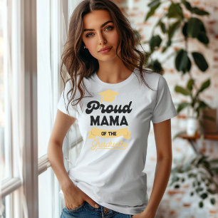 Anpassningsbar Family Proud-Mamman i Student T Shirt