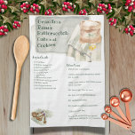Anpassningsbar Family Recipe Keepsak Rustic Baking Kökshandduk<br><div class="desc">Ta en sats mormors favoritkakor med hjälp av hennes recept som är tryckt på denna vackra personlig keepsaké heirloom rustic tea towel. Ha alltid hennes favoritrecept på hand för att baka en sats farmor eller Mamma kakor till familj, vänner eller gåvor. Du kan redigera designen för recept från vilken familjemedlem...</div>