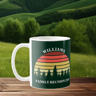 Anpassningsbar Family Reunion Forest Sunset Keepsa Kaffemugg
