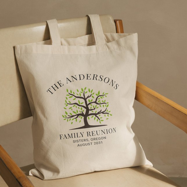 Anpassningsbar Family Reunion Genealogy Tygkasse (Genealogy Tree Family Reunion Tote Bag)