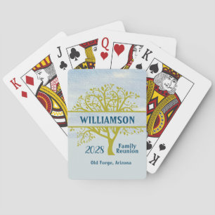 Anpassningsbar Family Reunion Keepsaké Genealogy T Casinokort