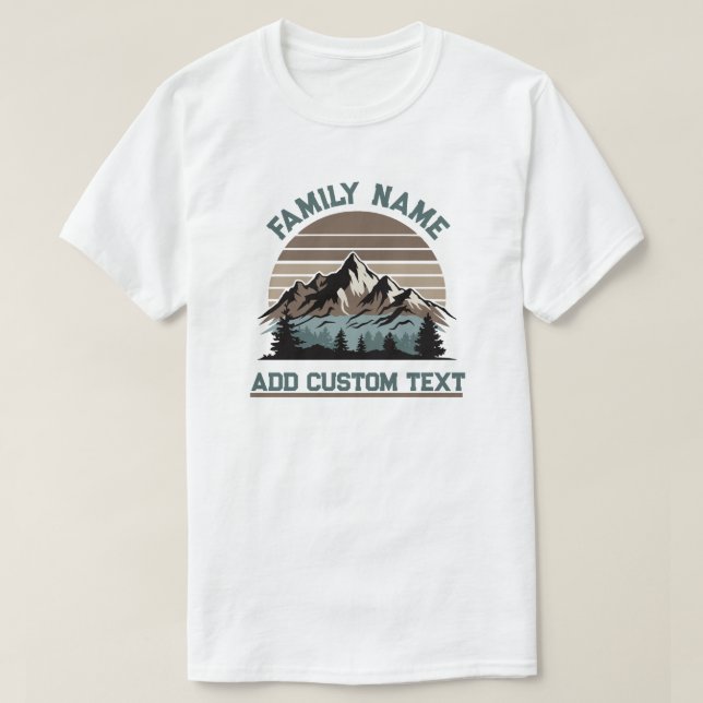 Anpassningsbar Family Reunion Mountain Road Resa C T Shirt (Design framsida)