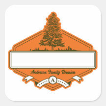 Anpassningsbar Family Reunion Namn bricka