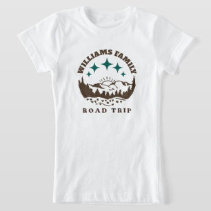 anpassningsbar Family Reunion Road, Resa, brunt T Shirt