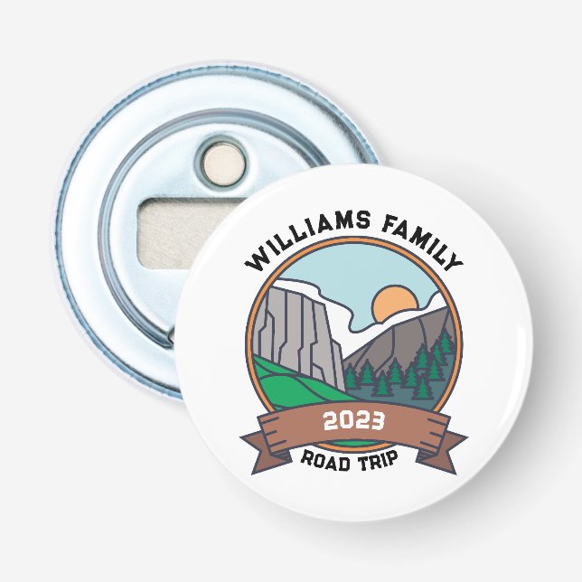 Anpassningsbar Family Reunion Road Resa Mountain Flasköppnare (Framsidan)