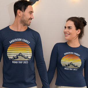 Anpassningsbar Family Reunion Road Resa Sunset Lån T Shirt