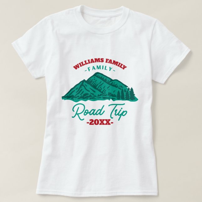 anpassningsbar Family Reunion Road Resa T Shirt (Design framsida)
