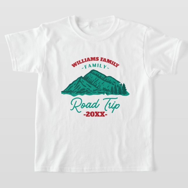 anpassningsbar Family Reunion Road Resa T Shirt (Laydown)